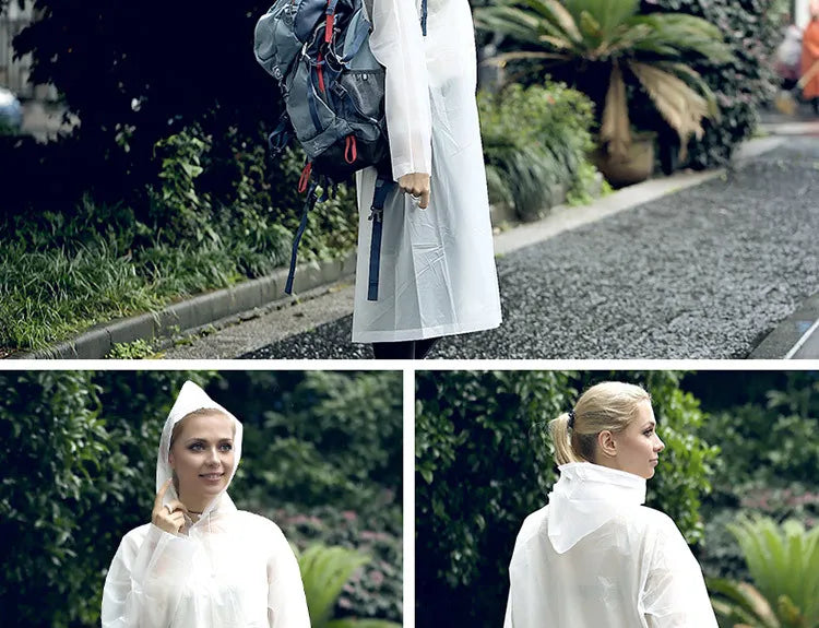 Utendørs regnfrakk- gjennomsiktig, vindtett og vanntett Unike turprodukter