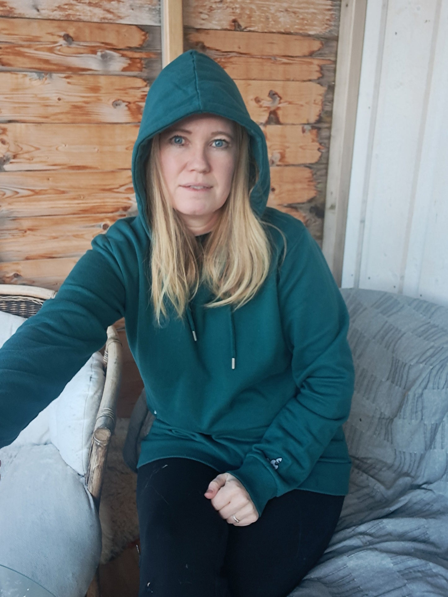 Maji 'g' hettegenser i dyp blågrønn That Gorilla Brand