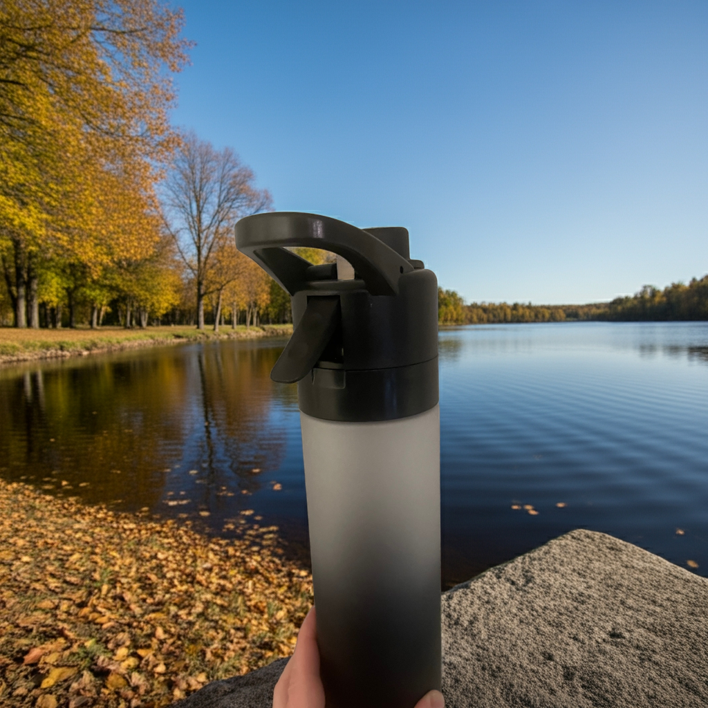700 ml vannflaske med spray Unike turprodukter