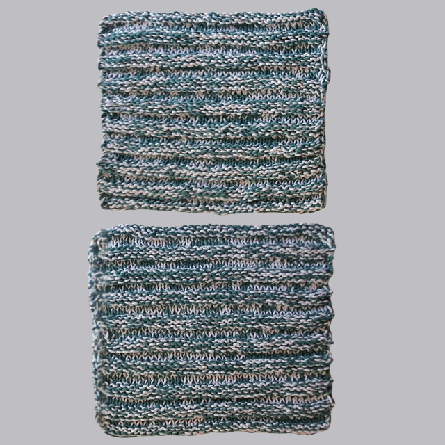 Knitted potholders with braided handles