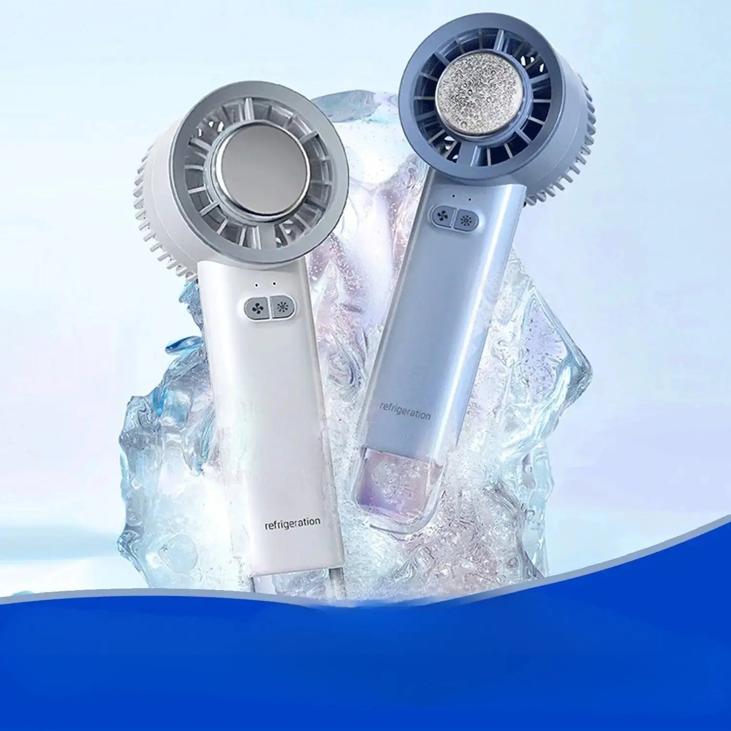 Kraftig håndholdt og stående vifte Unike turprodukter