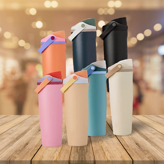 Termoflaske 900 ml – 2-i-1 lokk, stilfull & praktisk