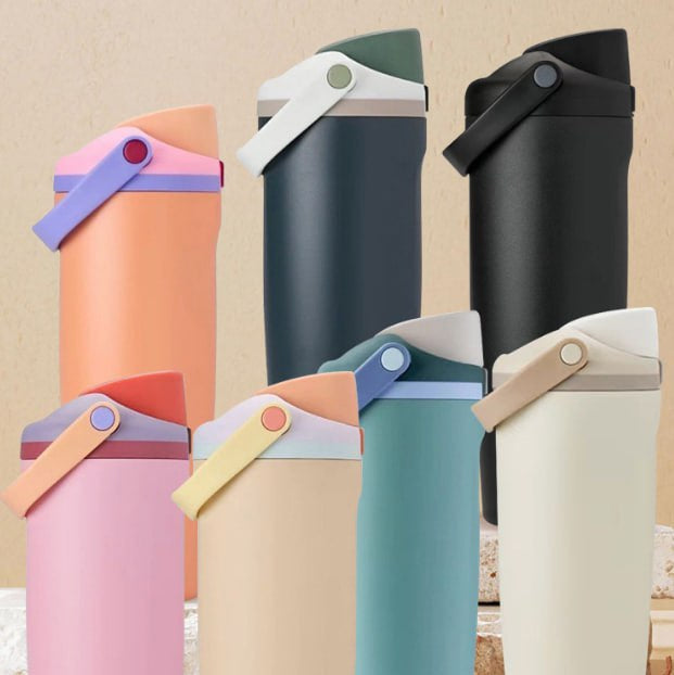 Termoflaske 900 ml – 2-i-1 lokk, stilfull & praktisk Unike turprodukter