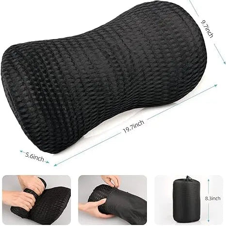 rgonomisk korsryggstøttepute som gir optimal støtte og komfort for korsryggen – perfekt for kontorstol, bil og reise.