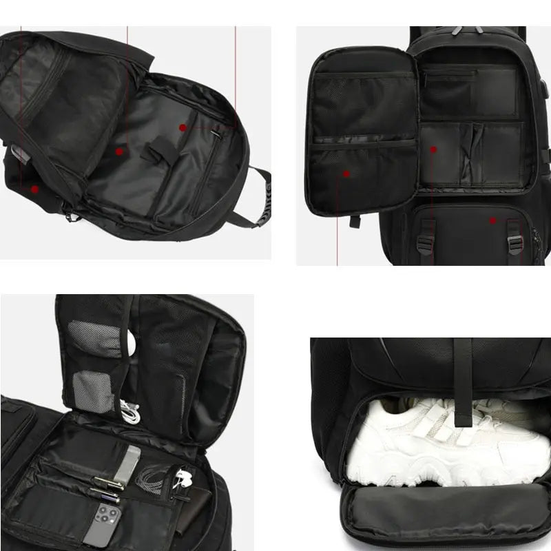 Stor backpack med usb i tre ulike størrelser Unike turprodukter