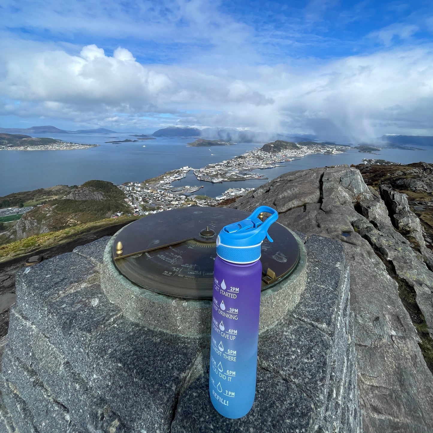 Smart vannflaske 1000 ml med sprayfunksjon