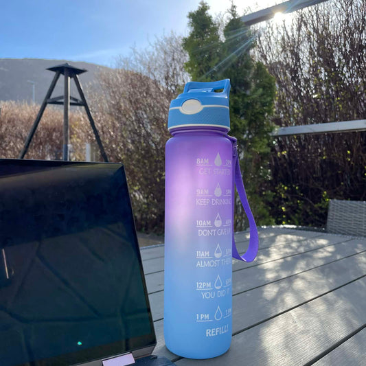 Smart vannflaske 1000 ml med sprayfunksjon