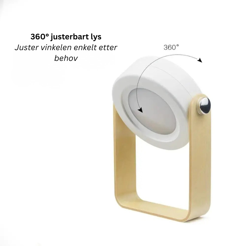 Sammenleggbar campinglampe med USB-lading