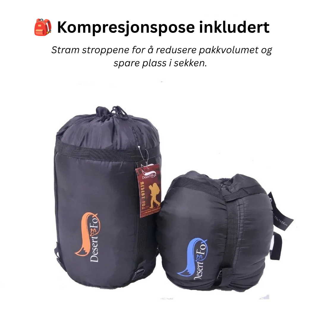 Campingsovepose – varm, lett og vannavvisende