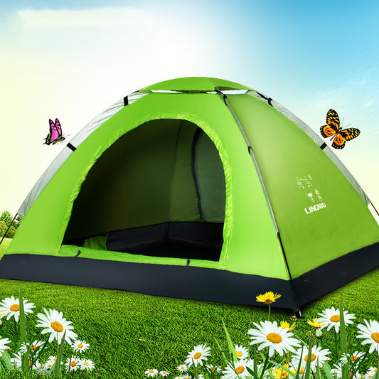 Enkle små telt i seks ulike farger