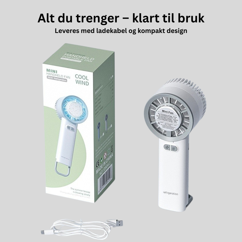Kraftig håndholdt og stående vifte