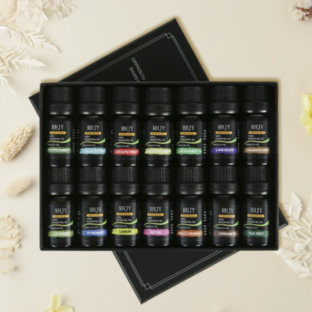 Sett med essensielle aromaoljer til diffuser