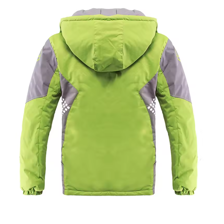 Waterproof jacket with fleece for children