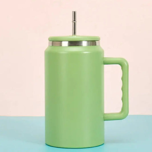 Stor termoskopp med sugerør 1,5 l