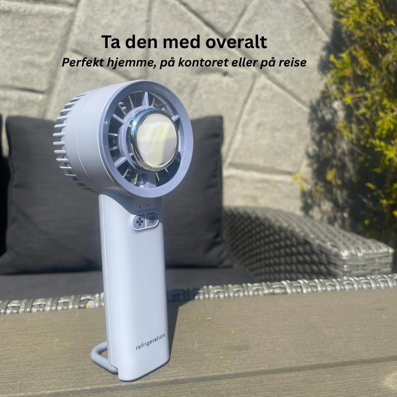Kraftig håndholdt og stående vifte