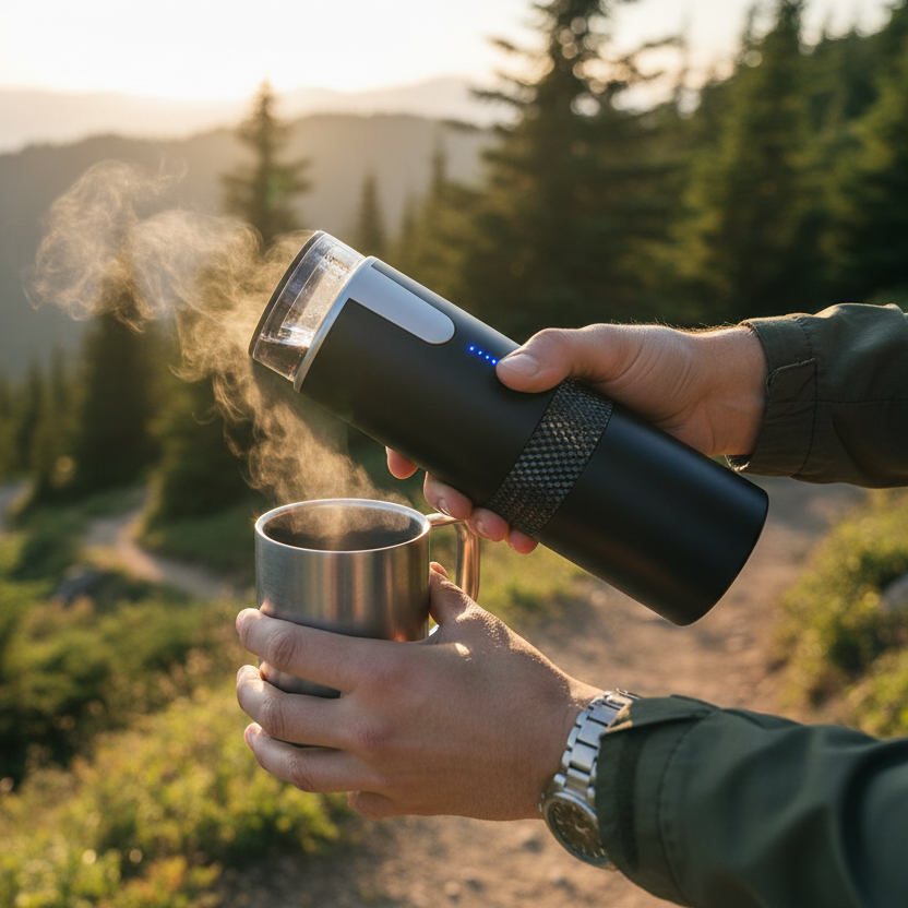 Snygg trådlös kaffemaskin