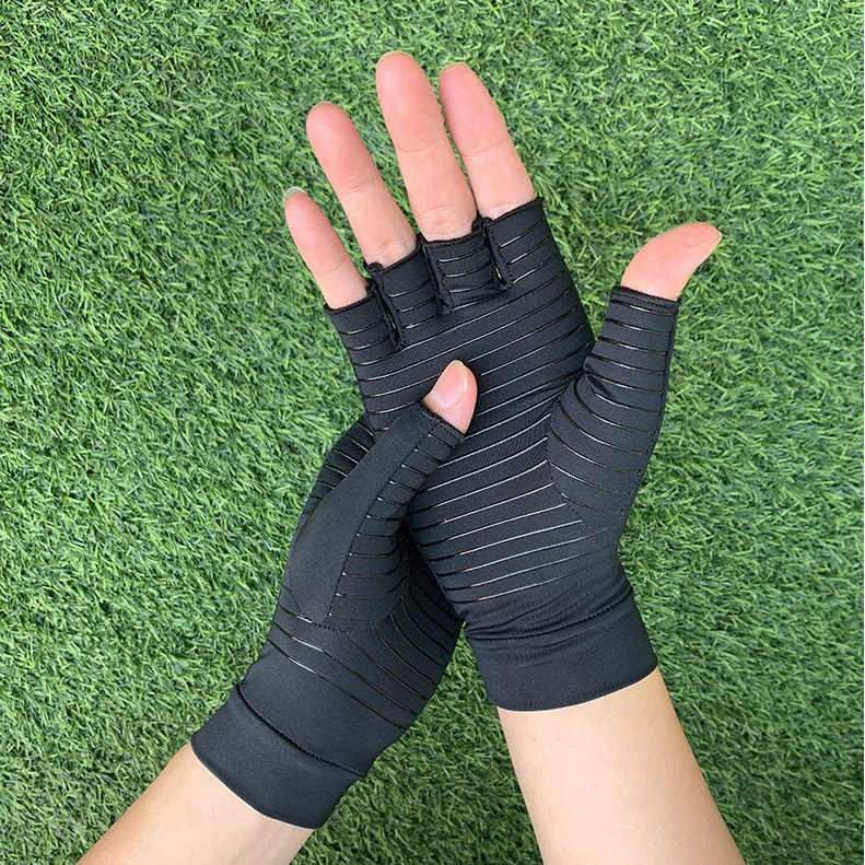 Kobberfiber kompresjonshansker for smertelindring Unike turprodukter