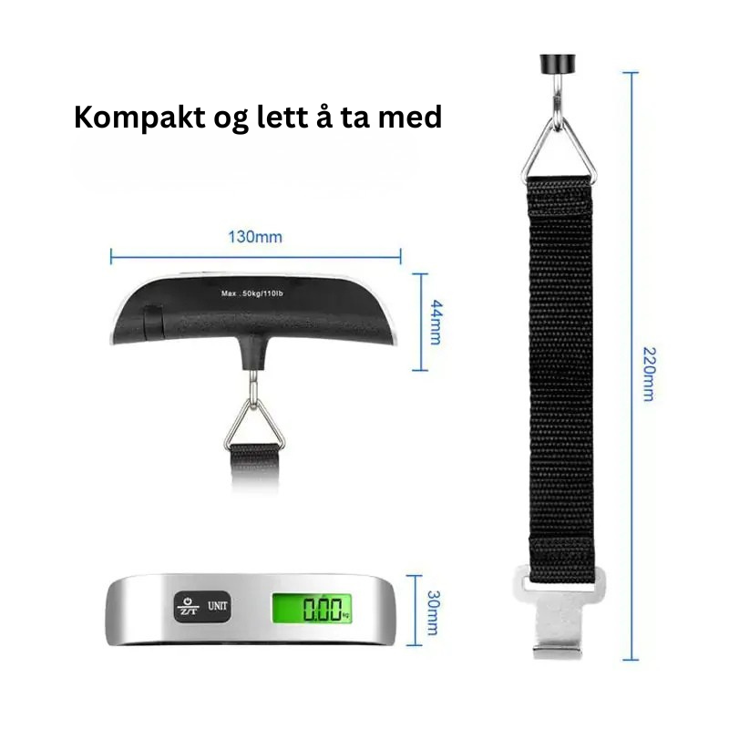 Bærbar digital bagasjevekt