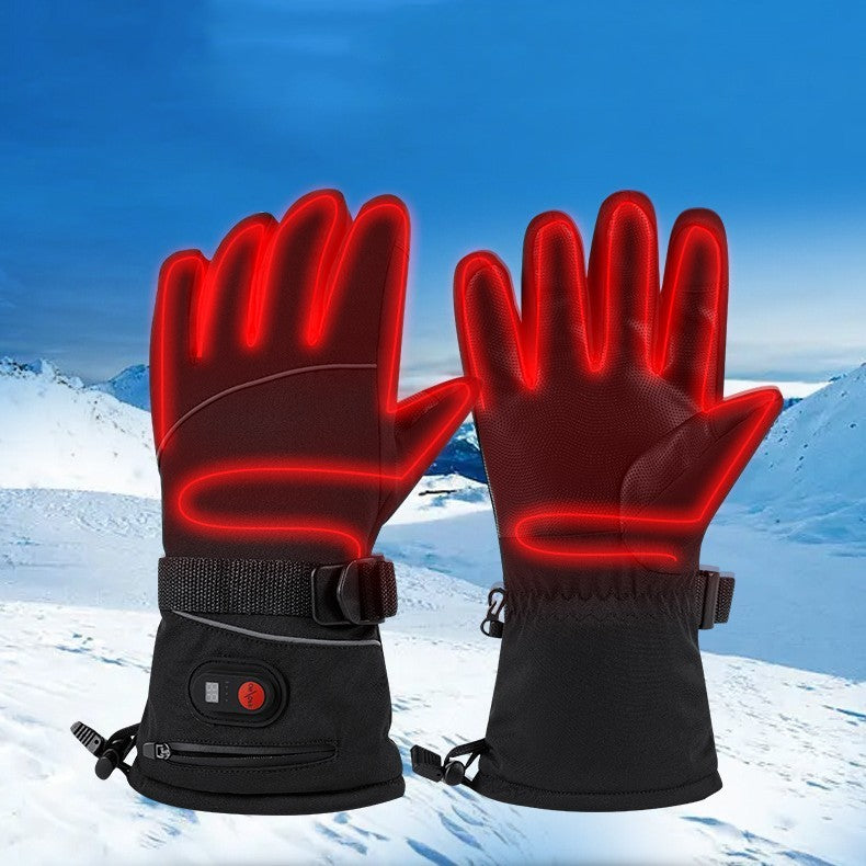 Oppvarmede hansker, perfekte for sykling og skiturer. Tilgjengelig som enkelt hanske eller med 7,4V 2700 batteri.