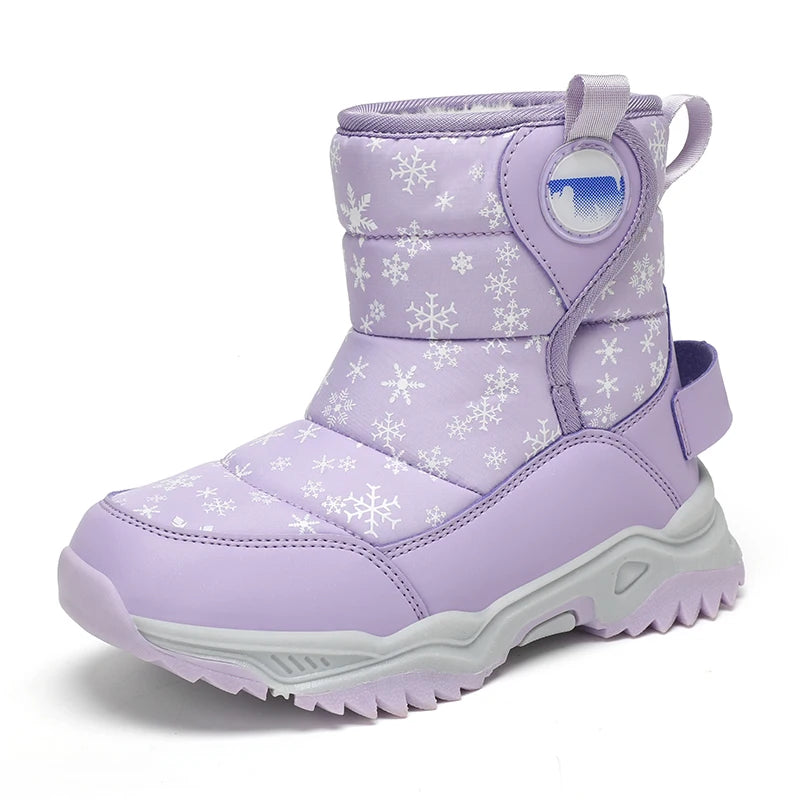 Hot Sell Girls Boots Children Snow Boots For Boys Fashion Sneakers Winter Kids Warm Snow Boots Sport Fashion Leather Shoes eprolo