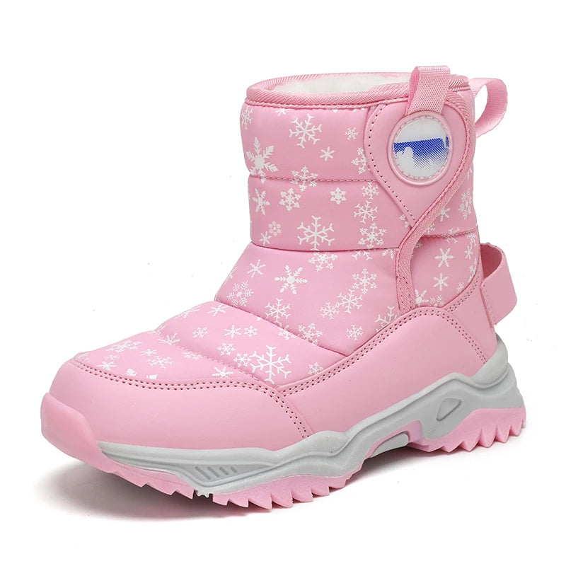 Hot Sell Girls Boots Children Snow Boots For Boys Fashion Sneakers Winter Kids Warm Snow Boots Sport Fashion Leather Shoes eprolo