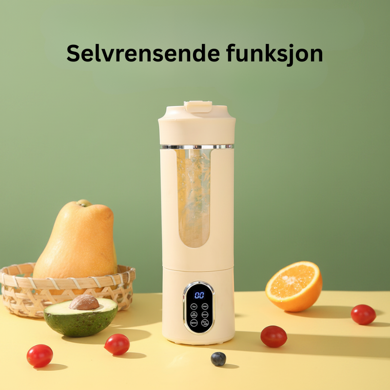 Kraftig bærbar blender med oppladbar batteri