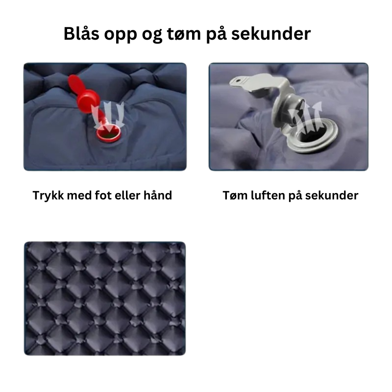 Uppblåsbart och ultralätt liggunderlag