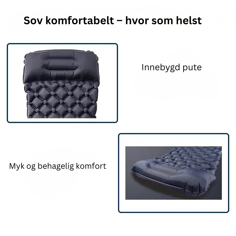 Uppblåsbart och ultralätt liggunderlag
