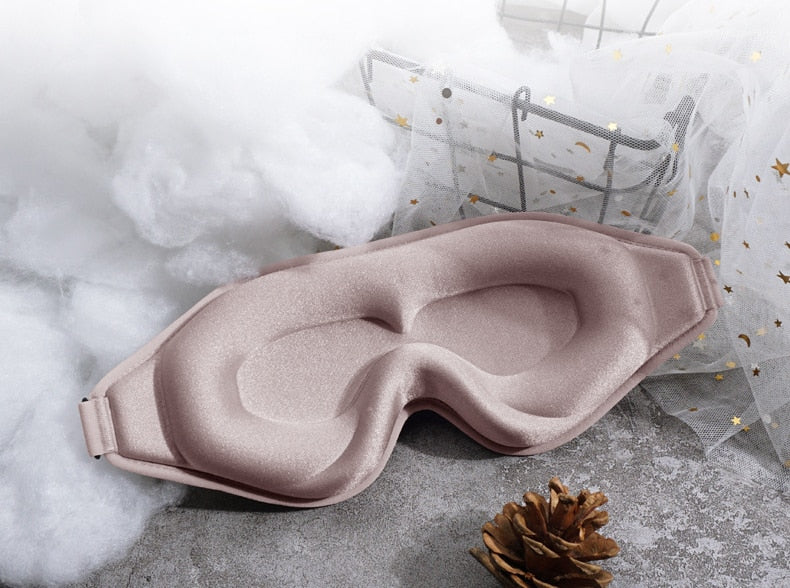 Sovmask med memory foam och 3D-design