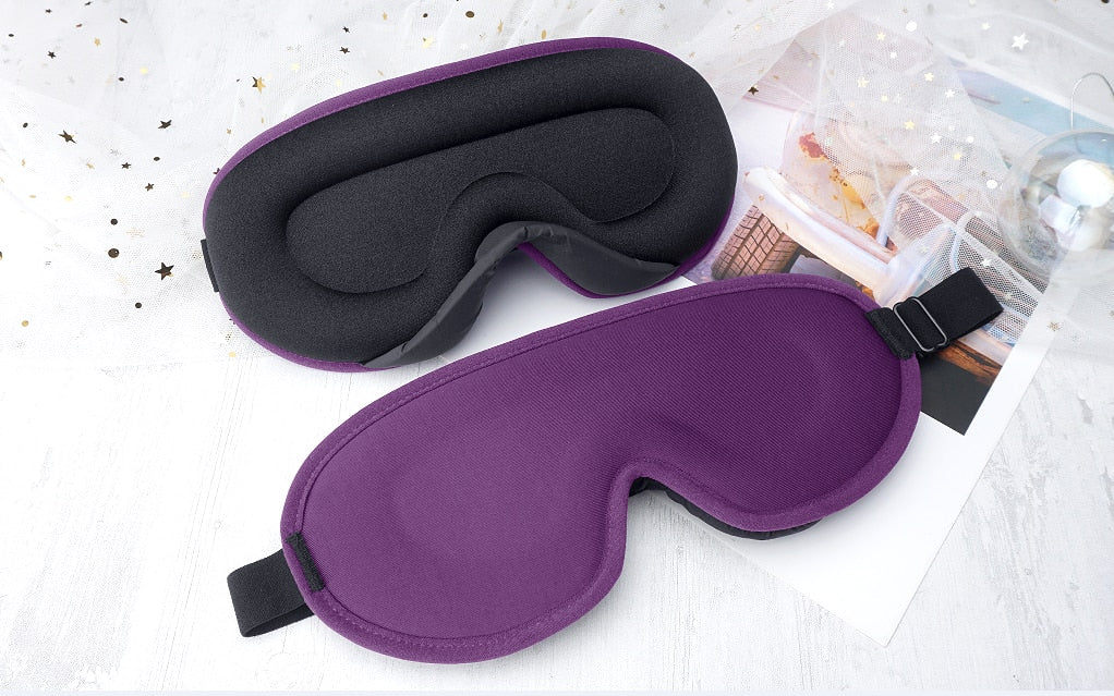 Sovmask med memory foam och 3D-design
