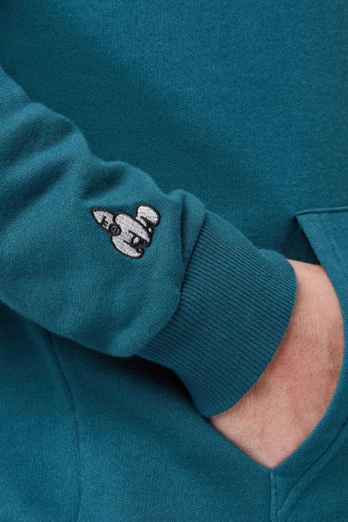 Maji 'g' hoodie in teal color