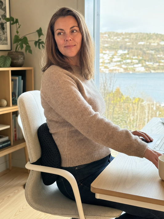 Ergonomisk korsryggstøttepute – bambusbasert minneskum