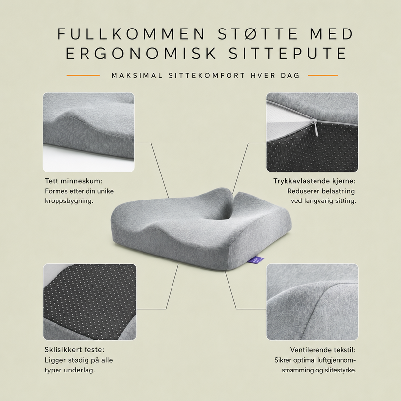 Tryckavlastande sittdyna