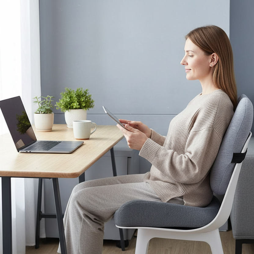 Ergonomiske puter i bruk