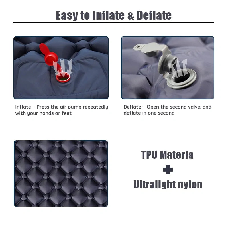 Inflatable and ultralight sleeping pad