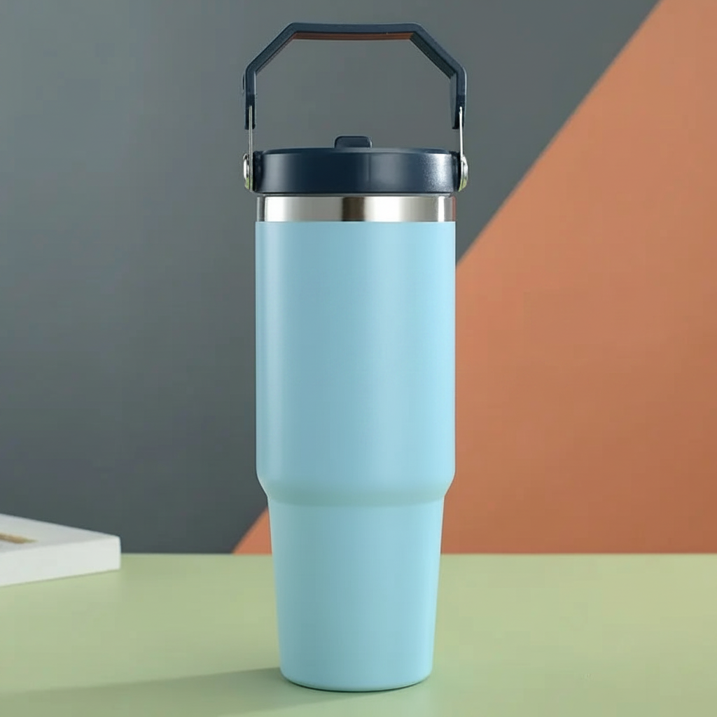 Blå termoskopp 30oz vakuumisolert
