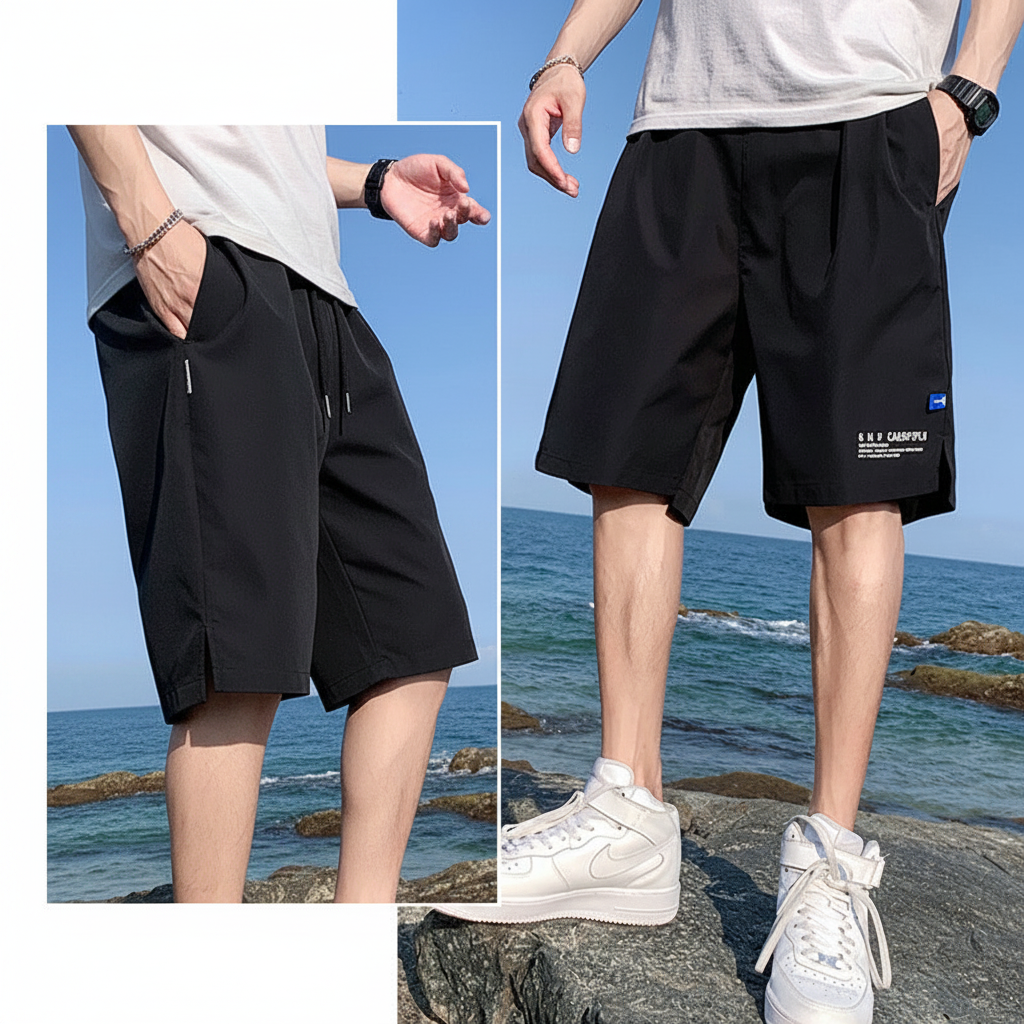 Svart shorts modell