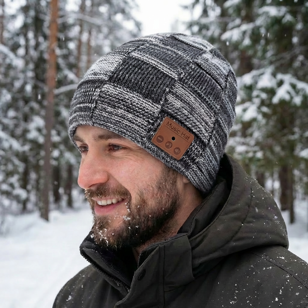 Mössa med bluetooth 