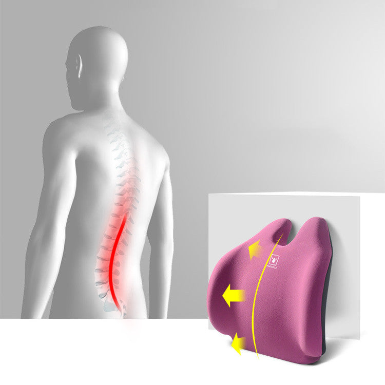 Ergonomisk korsryggpute designet for optimal støtte til ryggen, perfekt for bilreiser eller kontorbruk. Gir økt komfort og reduserer belastning på ryggraden.