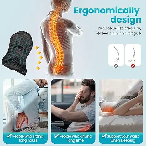 Korsryggstøtte pute med ergonomisk design og uovertruffen komfort Unike turprodukter